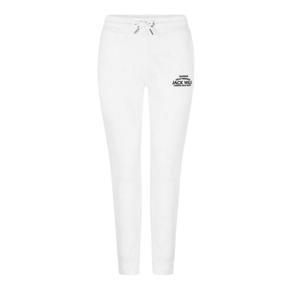 Jack Wills Womens/Ladies Hunston Polycotton Joggers / Vintage White